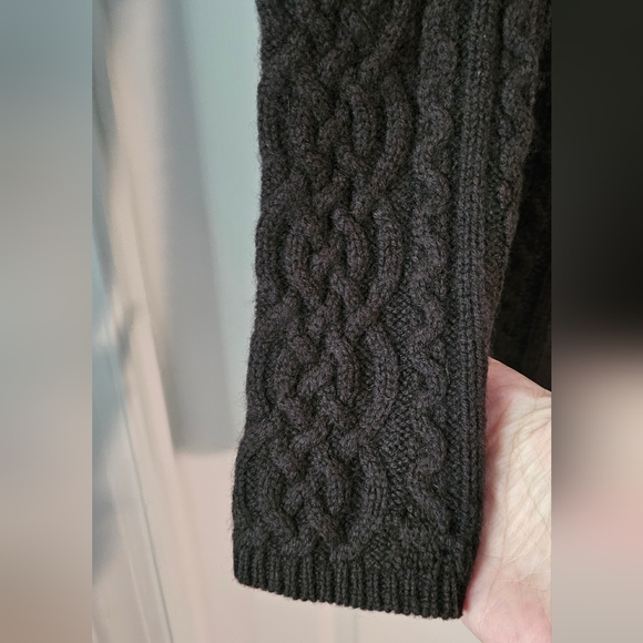 Brown Theory Cashmere Fisherman Knit Sweater - Picture 3 of 5